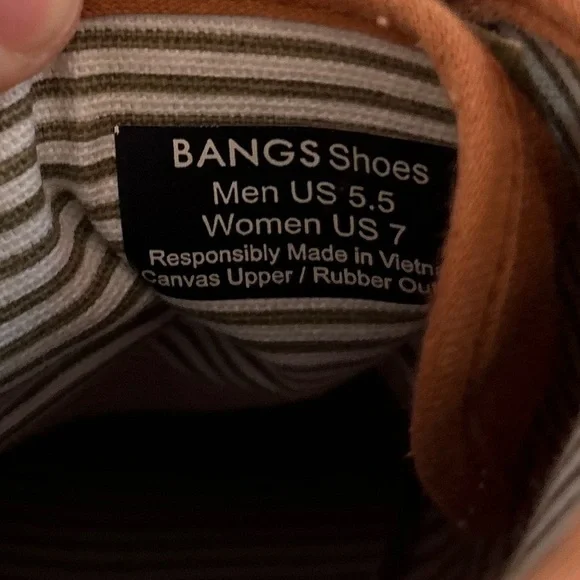 BANGS Brown High-Top Sneakers with Sun and Landscape Design size 7 - Picture 7 of 16